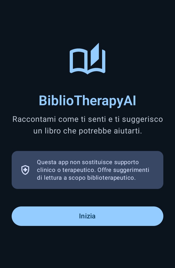 Home di BiblioTherapy AI